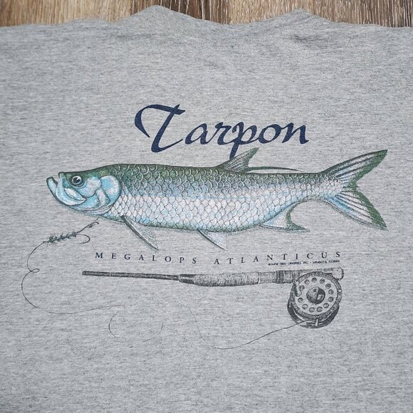 Title: Vintage Aerographic Aéropostale Tarpon Fish Graphic Tee XL Made in USA - Picture 2 of 11